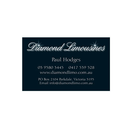Diamond Limousines Business Card